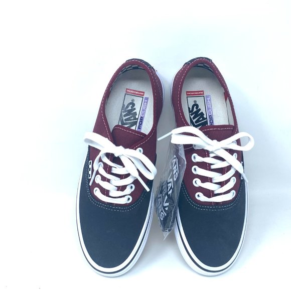 VANS Women’s Black Red Skate Authentic Low Top Canvas Casual Size VN0A5FC8249 - Picture 6 of 9